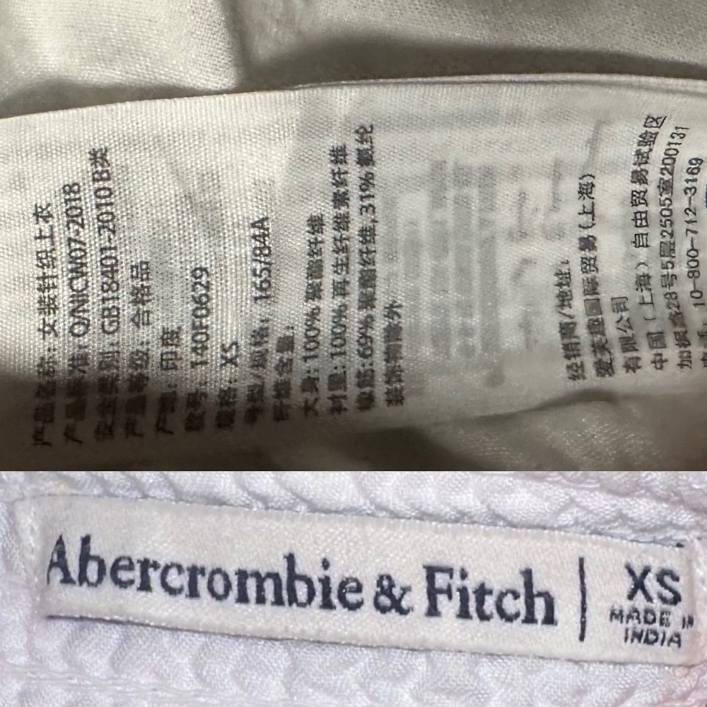 ✨🤍Abercrombie & Fitch White Lace Peplum Cami Top XS - Picture 16 of 16